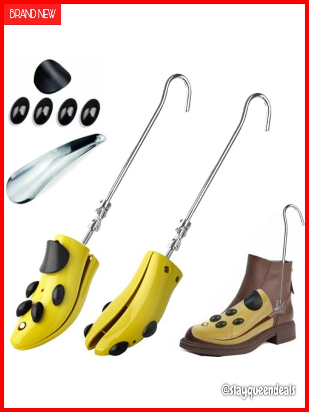 Adjustable Boot Stretcher 2 Pack Shoe Stretcher for Boots Sneakers Dress Shoes